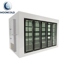 High Visibility Modular Shelving and Adjustable Layouts for Walk in Cold Room Display