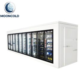 Complete Set Glass Door Refrigerator Display Cabinet Post-Compensation Cold Storage Equipment for Wine Fresh Flowers Solar