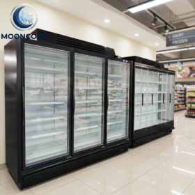 Supermarket Commercial Glass Door Fridge Vertical Upright Cold Wall Display Cooler Refrigerator